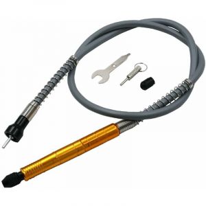 1/8 '(3.175 mm) Arbre Flexible adaptateur de fixation, flexible, câble d'extension de perceuse Mandrin pour et compatible meuleuse Outil avec clé, or - Neuf