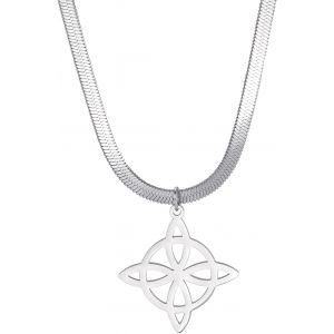 Kal-Collier De N?ud De Sorcière Pour Les Femmes Pendentif N?ud Celtique Irlandais Triquetra Trinité N?ud Triangulaire Bijoux Viking Cadeau Païen Chaîne Claviculaire Filles - Neuf