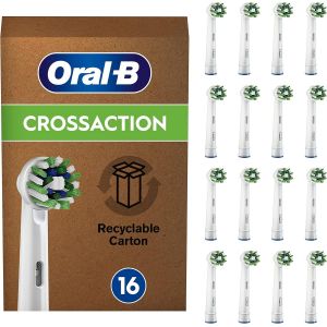 Cross Action Brossette Pour Brosse &Agrave; Dents &Eacute;lectrique, Lot De 16, Convient &Agrave; Une Bo&icirc;te Aux Lettres[Z219] - Neuf