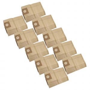 vhbw 100x Sacs compatible avec K&auml;rcher 3501, 2000 E, 3500 E, NT 14/1 Classic, NT 14/1 Eco aspirateur - 27cm x 27cm marron - Neuf