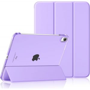 LORANKA-Coque pour iPad A16 11 10 EME G&eacute;n&eacute;ration (2022/20225 10.9/11 Pouces) Housse, Mince Protect &Eacute;tui Arri&egrave;re Translucide pour iPad 11&egrave;me/10&egrave;me G&eacute;n, R&eacute;veil/Sommeil Auto, Lavande - Neuf