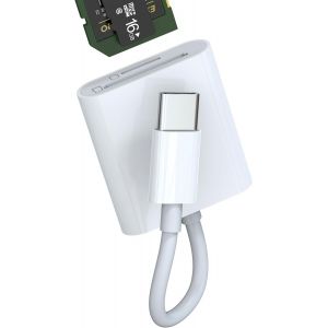 Adaptateur USB C Lecteur de Cartes SD Micro SD 3in1 pour Apple pour iPhone 15 Pro Max Plus pour iPad 10,Air4/5,Mini6,12.9 MacBook Air Compatible avec Samsung Accessoires PC Ordinateur - Neuf