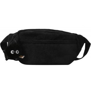 RFCBC-Sac Banane Femme Velours Côtelé Banane Femme Velours Sac Banane Velours Cotelé Femme Femme en Forme de Demi-Lune Avec Bandoulière Réglable pour Toutes les Occasions - Neuf