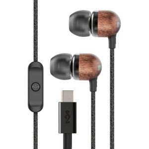 LORANKA-House of Smile Jamaica E&iquest;couteurs filaires USB-C avec transducteur de 9,2 mm - E&iquest;couteurs Intra-Auriculaires durables, Ca&iquest;ble Anti-encheve&iquest;trement, Microphone Inte&iquest;GRE&iquest;, Noir - Neuf