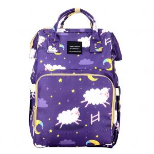 Sac a dos multifonction impermeable a imprime dessin anime pour maman, organiseur de couches pour bebe (n¡ã 2) - Neuf