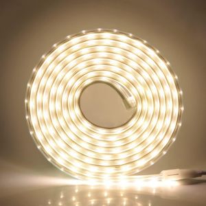 Ruban Led 2m,Bande Led,320 Leds/M Lumineux Bandeau Led,Lumineux Bandeau Led 220v Ac 2835 Ip68 Étanche 900lm,Led Strip Light Lumineux Bandeau,Led De Cuisine,Câble,Lumières Led Blanc Naturel - Neuf