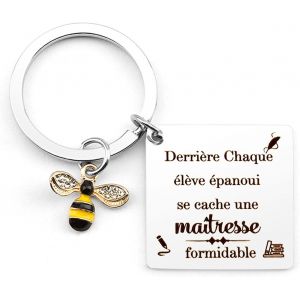 KAL-Cadeau Maitresse,Porte Clef Maitresse D'École,Cadeau Maitresse D'École,Cadeau Maitresse,Merci Maitresse,Cadeau Maitresse D'École Fin D'Année,Cadeau Maitresse Noel,Merci Maitresse Cadeau,Professeu - Neuf