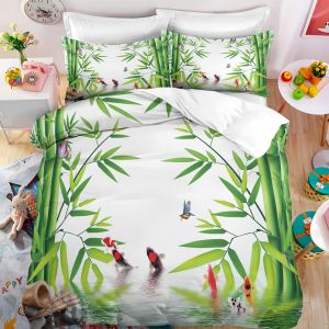 Housse De Couette X Fille Doux Confortable Parure Lit Enfant Microfibre Housse De Couette Fermeture &iquest;&iquest;Clair Zen X Cm + X Taies D'oreiller Xcm - Neuf