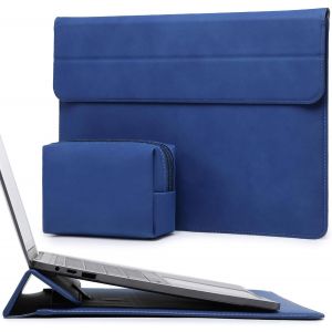 15 Pouces Housses Ordinateur Portable Sacoche avec Fonction Stand pour Macbook Air 15 M4 A3241 M3 A3114 M2 A2941 2025-2023,15"" Surface Laptop 7/6/5/4,MacBook Pro 15 A1990 A1707,Bleu Klein - Neuf