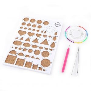 Diy Papier Artisanat Modèle Conseil Pince À Épiler Pinces Stylo Fente Quilling Outils Kit (Blanc) - Neuf