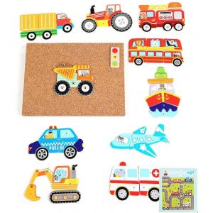 Jouets, jeu de marteau et de clous, jouet de martelage en bois-Trafic - Neuf