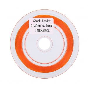 Ligne De Peche A La Mouche En Nylon Tresse De 15 M, Accessoires De Peche (Orange) - Neuf