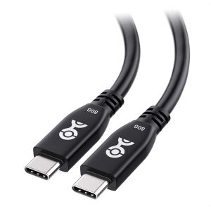 AYU-Cable USB 4 80Gbps 0,6m, supporte jusqu'à [8K@120Hz / 4K@480Hz vidéo, 240W de charge, 80Gbps transfert de données] Cable USB4, noir, compatible avec Thunderbolt 4, MacBook - Neuf