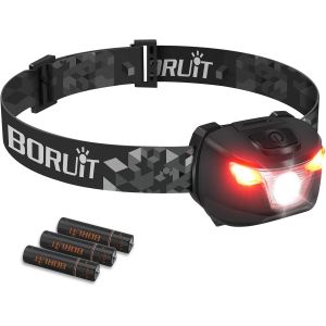 Lampe Frontale Led Super Lumineuse Avec Feux D'avertissement Rouges 4 Modes D'éclairage, 36 Heures D'autonomie, Phare Led Étanche Ip66 Pour Le Camping, La Course, La Randonnée, Les Sports De - Neuf