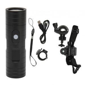 Camera de casque de velo avec eclairage LED HD 1080p, enregistreur video, lampe torche etanche IP66, mini camera de sport - Neuf
