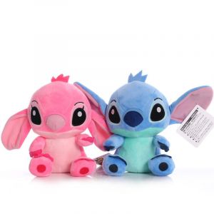 2PCS Peluche Stitch,20cm Lilo & Stitch Anim&eacute; Peluche Poup&eacute;es,Stitch Plush Doll Id&eacute;al comme Cadeau pour No&euml;l et Les Anniversaires d'enfants - Neuf