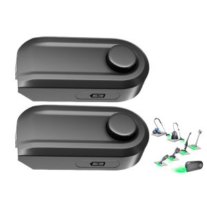 Aspirateur rechargeable avec lampe anti-poussi&egrave;re - Lot de 2 avec chargement USB et ruban adh&eacute;sif - Neuf