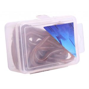 10cm En Forme De Ver De Poisson Odeur De Poisson Doux Leurre De Pêche Appâts Avec Boîte Pour Les Pêcheurs - Neuf