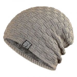 1 Pcs Bonnets Tricot&eacute;s D'hiver Universels D'hiver Pour Hommes (Noir) - Neuf