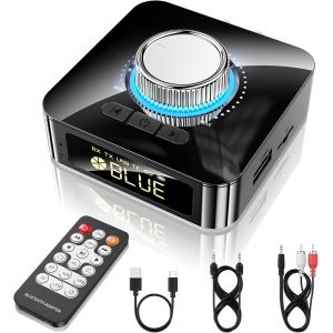 Recepteur Bluetooth, 5.4 Récepteur Bluetooth Hifi Jack Stéréo Faible Latence Avec 3.5mm Aux Rca Usb Tf Recepteur Audio Bluetooth 33-49ft Pour Tablette/Enceinte/Tv/Écouteurs/Projecteurs - Neuf