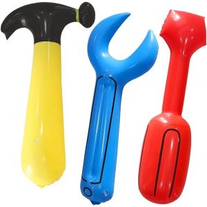 ChicSlick-Ballon Outil Gonflable Jouet Ballon En Forme D'Outils Gonflable Marteau Tournevis Clé À Molette Foil Ballon Décoration D'Anniversaire Jouets Géants Gonflables 3 Pièces[X1648] - Neuf