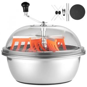 Effeuilleuse Manuelle 49 Cm-Duoku-Avec Lame En Acier Inoxydable-Bol De D&eacute;coupe Pour Usage Humide Et Sec-Syst&egrave;me De Coupe Rotative - Neuf