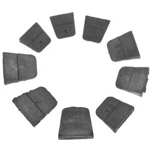 9 pcs fer coin hache poign&eacute;e cales griffe marteau remplacement r&eacute;paration fournitures m&eacute;tal - Neuf