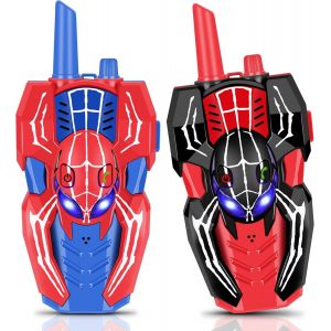 ERYI-Talkie Walkie Enfants, Talkie Walkie Spider Pour Garcon Et Filles 3 4 5 6 7 8 9 10 Ans, Toki Walki Cadeau Enfant 3 4 5 6 7 8 9 10 Ans, Jeux D'Extérieur Enfant (Avec Fil) - Neuf