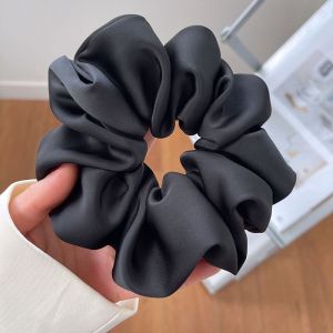 Accessoire de cheveux anti-casse et anti-frottement pour femmes et filles (noir), chouchou en soie, chouchou en satin antidérapant, chouchou en satin. - Neuf