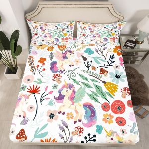 Homewish Parure De Lit Double Motif Chat Et Dessin Animé Pour Garçon, Drap - Neuf