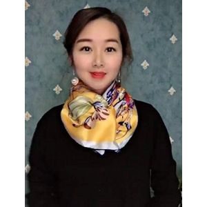 Tzf-Foulard Soie Ressentir Carré Femmes En Satin De Soie Bandanas Cheveux Bandeau Mouchoir Echarpe Cheveux Etole - Neuf