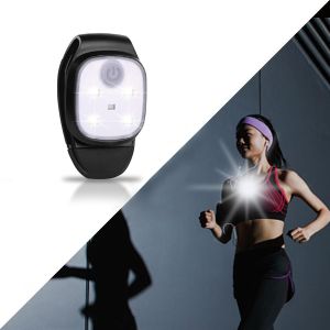 Lampe Frontale Led À Clip - Lampe Frontale Led Rechargeable Et Étanche - Petite Lampe Frontale - Lampe De Poitrine - Accessoire De Course Pour Le Jogging, La Pêche, Le Camping, La Randonnée (1 - Neuf