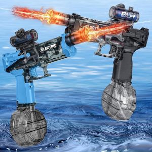 KALANKA-Pistolet a Eau Electrique, 500CC Pistolet a Eau Electrique Puissant À Longue Portée, Water Gun avec Effets Lumineux, Pistolets à Eau pour Plage, Piscine, Jardin (2pcs) - Neuf
