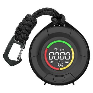 Mini détecteur de monoxyde de carbone CO Qualité de l'air Moniteur portable Écran LED Chargement USB pour l'intérieur et les voyages SZRH A-F - Neuf