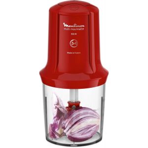 , Mini Hachoir, Multimoulinette, 500 Ml, 6 Lames En Acier Inoxydables, At714G32, Rouge Rubis - Neuf