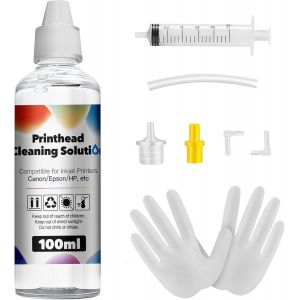 De Nettoyage Des T&ecirc;tes D'Impression Imprimante, Nettoyage De T&ecirc;te D'Imprimante Compatible Avec Kit Nettoyage Imprimante Pour Epson Hp Canon Samsung Et Kodak 100Ml Kit Nettoyeur Bus[ENC943895] - Neuf