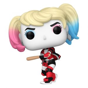 Dc Comics : Harley Quinn Prend Le Contr&ocirc;le Pop ! Heroes Figurine Vinyle Harley Avec Chauve-Souris 9 Cm - Neuf