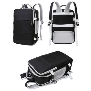 Sac &Agrave; Dos &Agrave; Langer Imperm&eacute;able Avec Port Usb, Grande Capacit&eacute;, Compartiment Pour Ordinateur Portable, Id&eacute;al Pour Les Voyages - Neuf