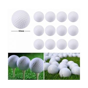 Lot De 12 Balles D'entraînement En Mousse Pour Golf Intérieur/Extérieur ¿ Balles En Éponge Pu Sûres Pour L'entraînement Au Swing ¿ Légères Et Polyvalentes ¿ Plusieurs Couleurs Disponibles - Neuf