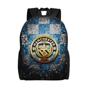 Sac à dos Manchester City FC pour adolescent, cartable en toile, sac à dos pour ordinateur portable, unisexe - HXN2377 - Neuf