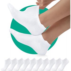 10 Paires Chaussette Basses Homme Femme,Coton Courtes Chaussettes De Sport,Respirant Anti Transpiration Antiderapante Socquettes Running Unisexe.[C1689] - Neuf