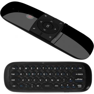 Télécommande Air Mouse 2,4 Ghz Avec Clavier, Capteurs Gyroscopiques Intégrés Télécommande Sans Fil Air Fly Mouse Rechargeable Pour Android Tv Box, Smart Tv,Computer,Projektor,Media Player - Neuf