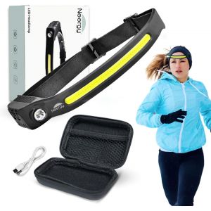 Lampe Frontale Led Rechargeable Set 2 Avec &Eacute;tui - Lampe Frontale Avec Capteur De Mouvement - Lumi&egrave;re Frontale R&eacute;glable - 5 Modes - Ipx4 &Eacute;tanche - Camping, Running, Cyclisme, Travail - Neuf