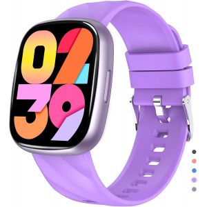 Fitness Tracker Montre Pour Enfants,Montre Intelligente Étanche Ip67,100 Modes De Sport,Jeux,Podomètre,Moniteur De Sommeil,Cadeau Pour Filles Garçons Adolescents 6-12.[P63] - Neuf