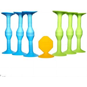 Kal-Jeu De Lancer De Fléchettes Sucker, Jouets Sensoriels Anti-Stress En Silicone Souple, Jeu Intérieur Et Extérieur Sûr Et Pour Les Enfants Et La Famille - Neuf