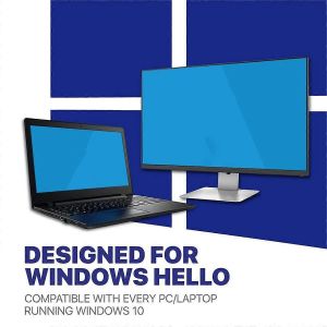 Lecteur de cl&eacute;s d'empreintes digitales USB FIDO U2F Cl&eacute; de s&eacute;curit&eacute; portable pour Hello Anti-Spoofing Speedy Matching S - Neuf