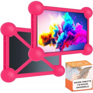 Housse Tablette 7 Pouces Universel Silicone Convient A Toutes Les Tablettes Pc Et A Tous Les Ebooks De 7" Et 8" Disponibles Sur Le Marché Housse Tablette 8 Pouces (Rose)[Coq9124457] - Neuf