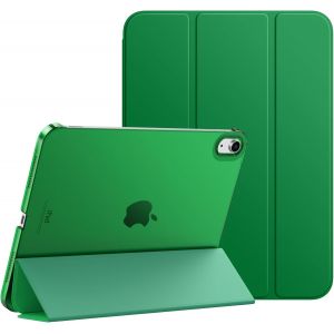 Étui Compatible Avec Ipad 10e Génération 10,9 Pouces 2022, Coque De Protection À Rabat Anti-Chocs En Pc Ultra-Mince Et Léger Avec Support, Auto Veille/Réveil, Forêt Verte - Neuf