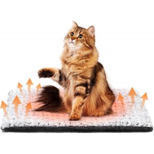 Kalanka-Tapis Chauffant Chat Chien, Coussin Auto-Chauffant Chat 60&times;45cm Sans &Eacute;lectricit&eacute;, Pets Couverture Thermique Pour Int&eacute;rieure & Ext&eacute;rieure, Double Face De 5cm D'&eacute;paisseur, Lavable En Machine - Neuf