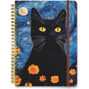 Eryi-Carnet De Notes À Spirale, Carnet De Notes À Couverture Rigide Pour Femmes, Format Moyen 6 X 8.4 Pouces, 160 Pages De Papier Épais, Carnet De Notes A5 Ligné Pour L'écriture, Le Travail. - Neuf